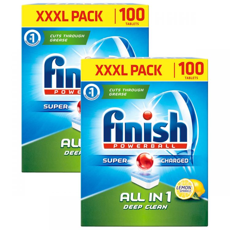 Finish All In One 100 dishwasher tablets AGP Cleaning Supplies