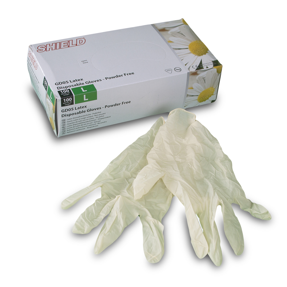 shield gd05 latex gloves