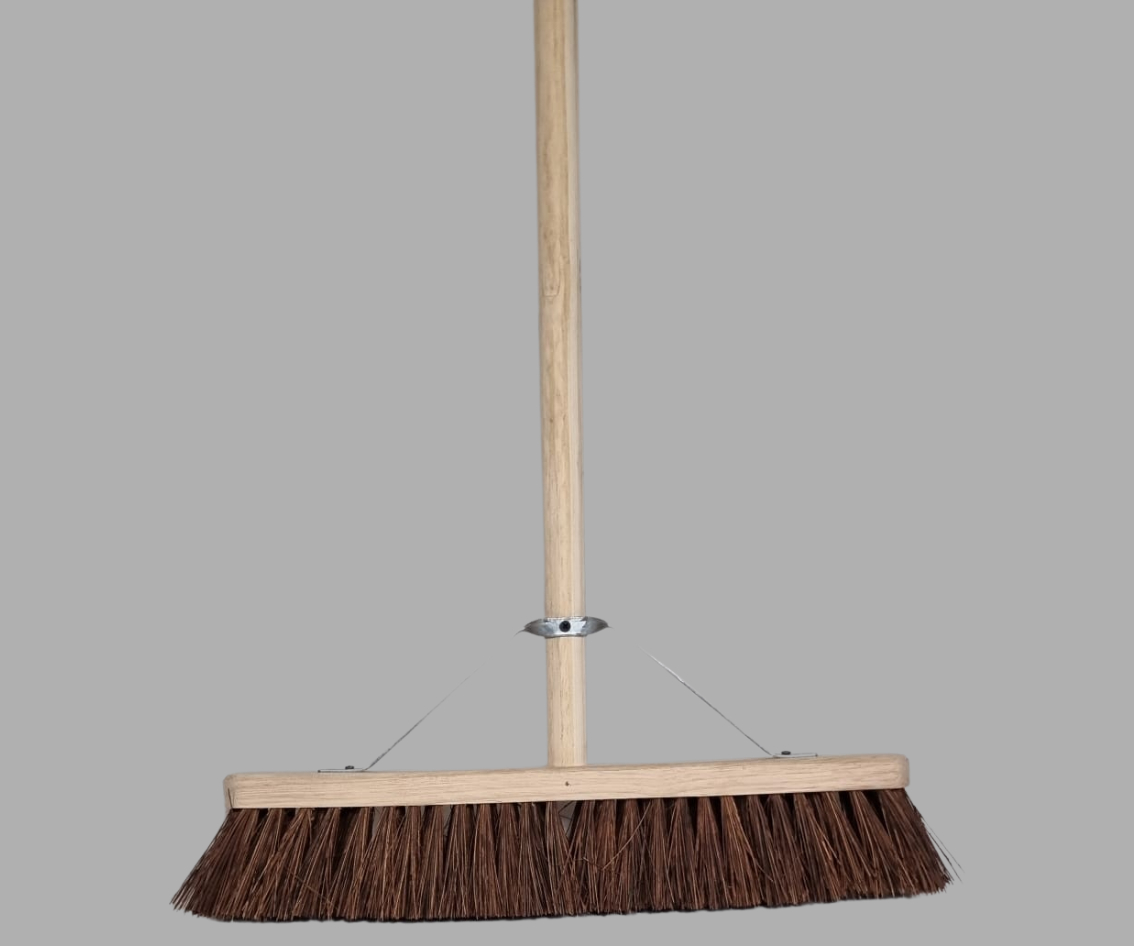 stiff broom